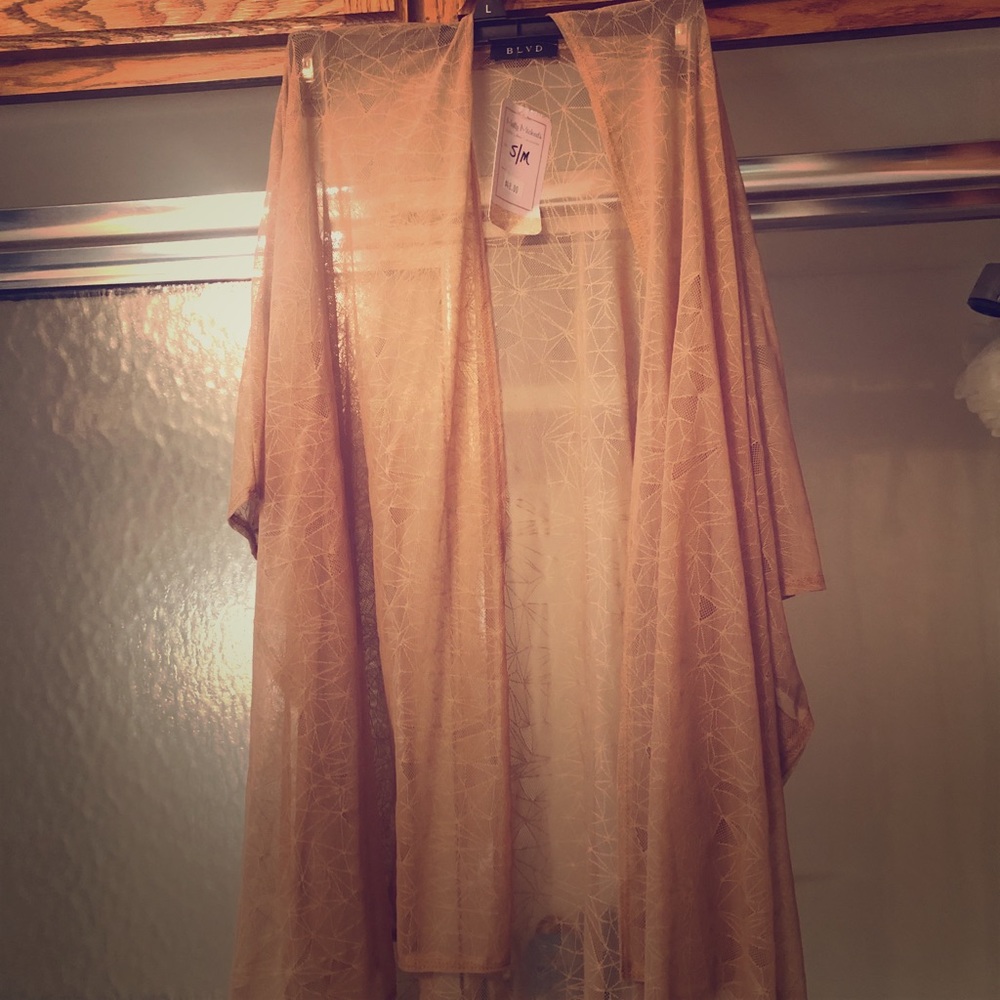 Nude sheer kimono!
